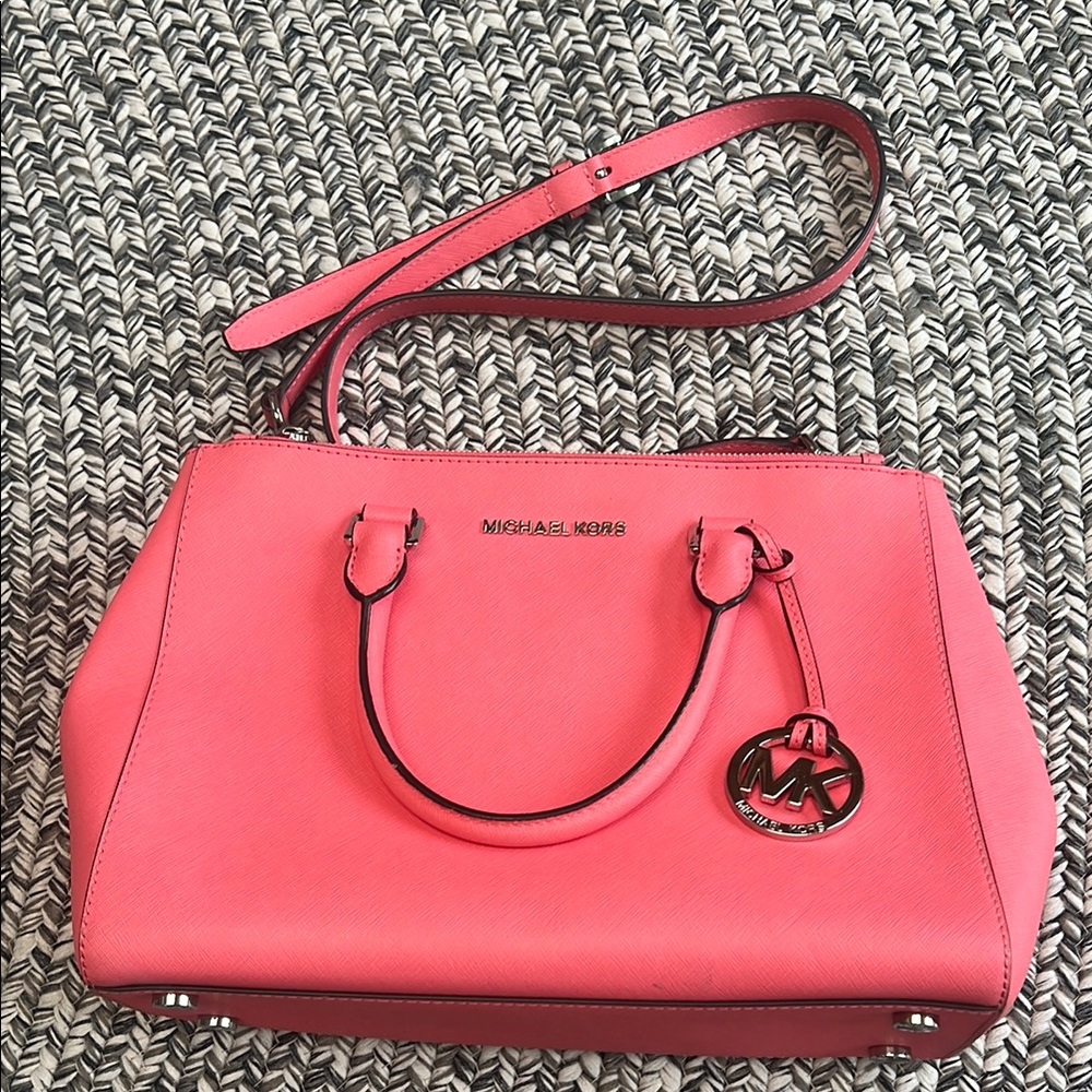 Michael Kors Pink leather satchel Handbag